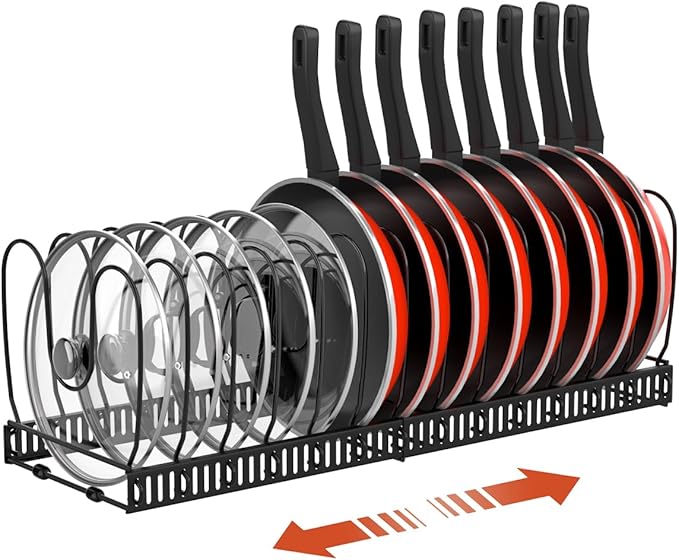 Adjustable Pan & Pot Rack Organizer