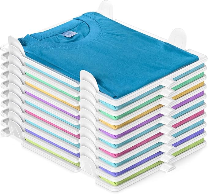 Stackable T-Shirt Folding Organizer