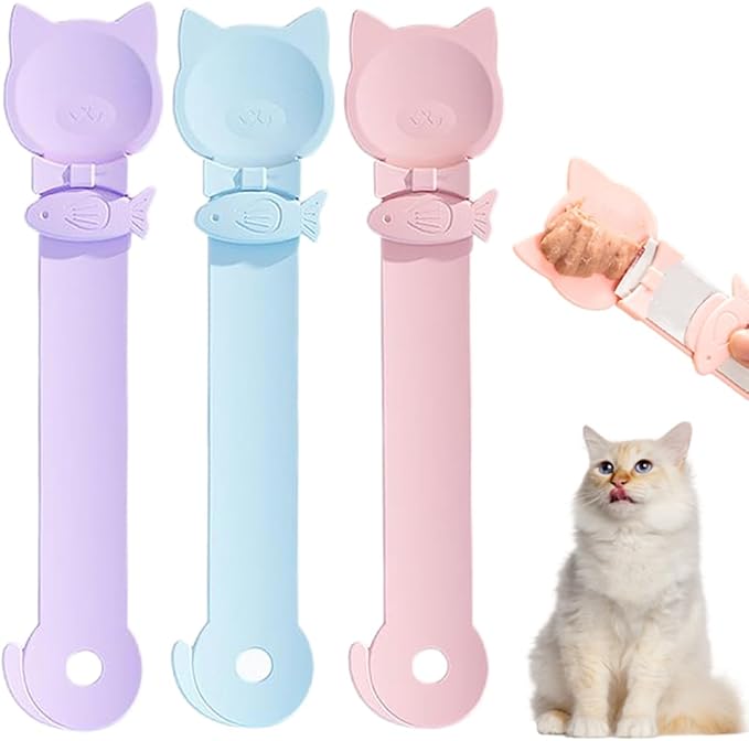 Squeezable Cat Treat Feeding Spoon